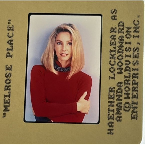 Melrose Place Original 35MM Press Kit Slide Heather Locklear as Amanda Woodward - Picture 1 of 4